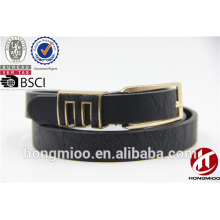 Hongmioo customized E word popular slim leather belt for ladies